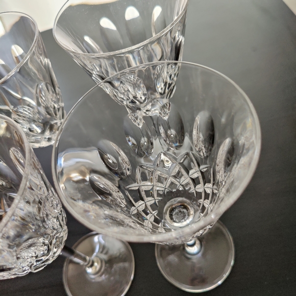 5 RCR (Royal Rock Crystal) Raffaello Water Goblets - Picture 8 of 11